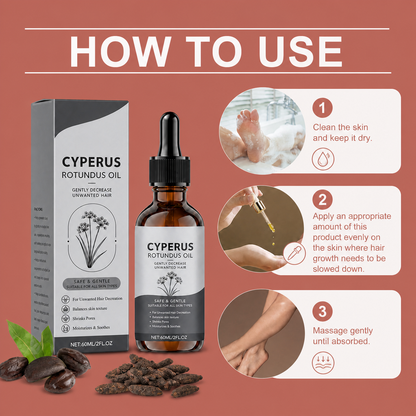 Cyperus Rotundus Oil for Smooth Skin After Hair Removal
