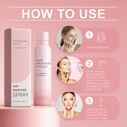 Gentle Facial Hair Removal Spray for Smooth Looking Skin