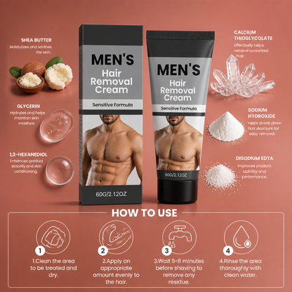 Gentle Men’s Hair Removal Cream for Easy Grooming