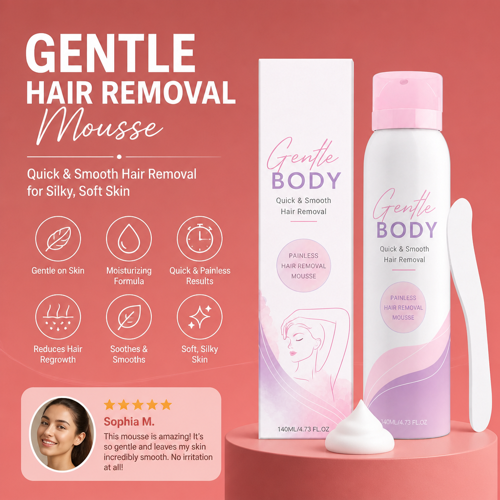 Gentle Hair Removal Mousse – Smooth Skin Care Formula