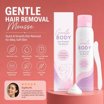 Gentle Hair Removal Mousse – Smooth Skin Care Formula