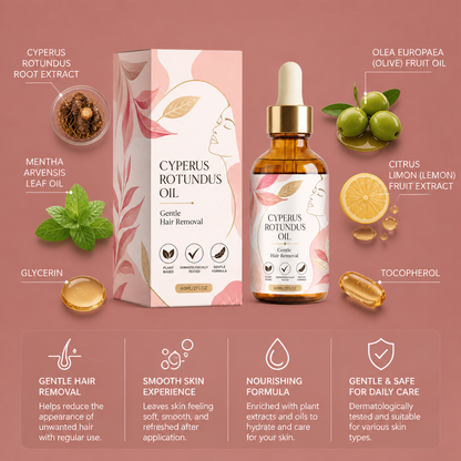 Cyperus Rotundus Body Oil – Smooth Skin Care Formula