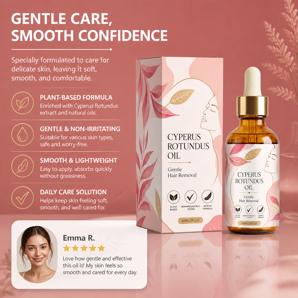 Cyperus Rotundus Body Oil – Smooth Skin Care Formula
