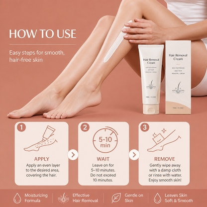 Silky Smooth Hair Removal Cream – Nourishing Formula For Soft Skin