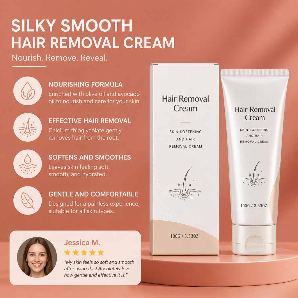 Silky Smooth Hair Removal Cream – Nourishing Formula For Soft Skin