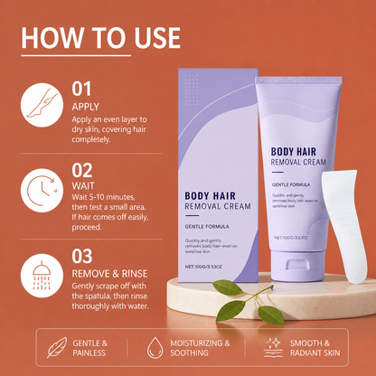 Silky Hair Removal Cream – Gentle Moisturizing Care Formula
