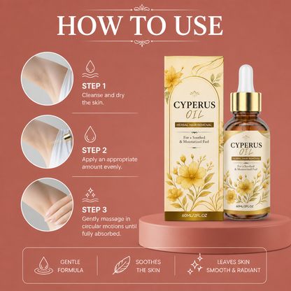 Cyperus Rotundus Hair Removal Oil – Smooth Skin Care Formula
