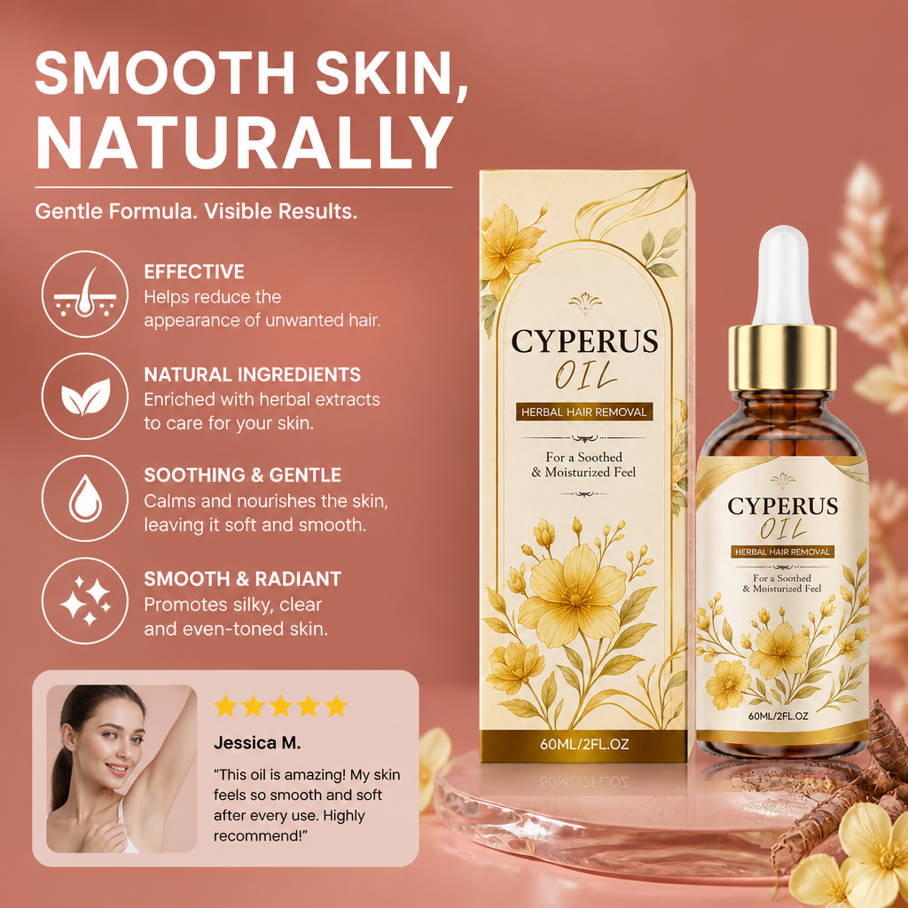 Cyperus Rotundus Hair Removal Oil – Smooth Skin Care Formula