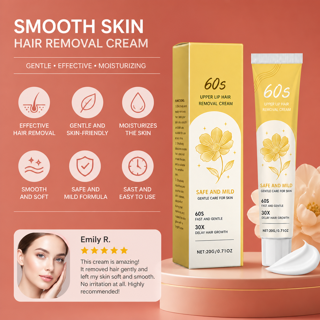 Smooth Skin Hair Removal Cream – Moisturizing Gentle Formula