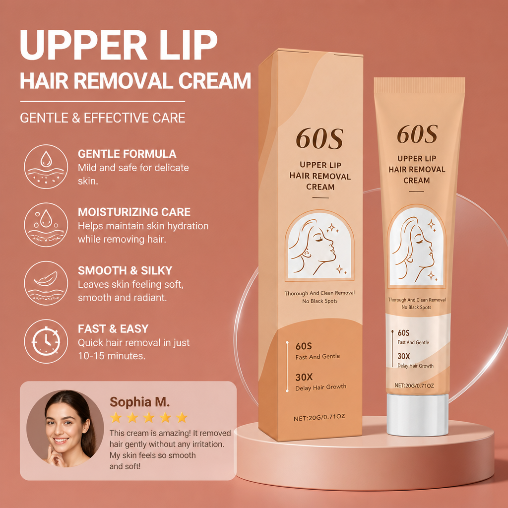 Upper Lip Hair Removal Cream – Gentle Moisturizing Care Formula