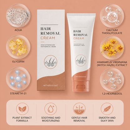 Gentle Plant Extract Hair Removal Cream – Smooth Skin Care Formula