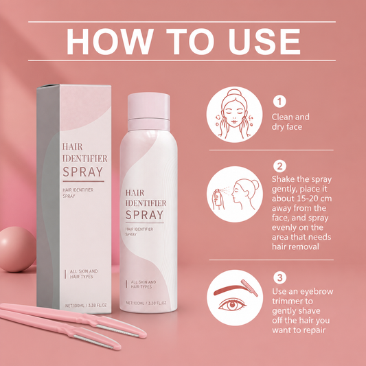 Gentle Hair Identifier Spray – Pre-Hair Removal Skin Preparation Formula