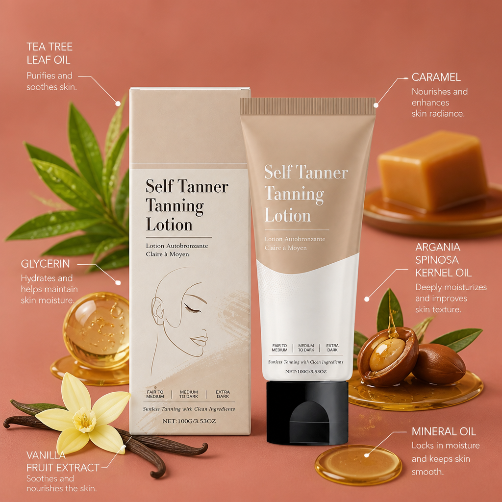 Self-Tanning Lotion – Hydrating Formula For A Natural Golden Glow