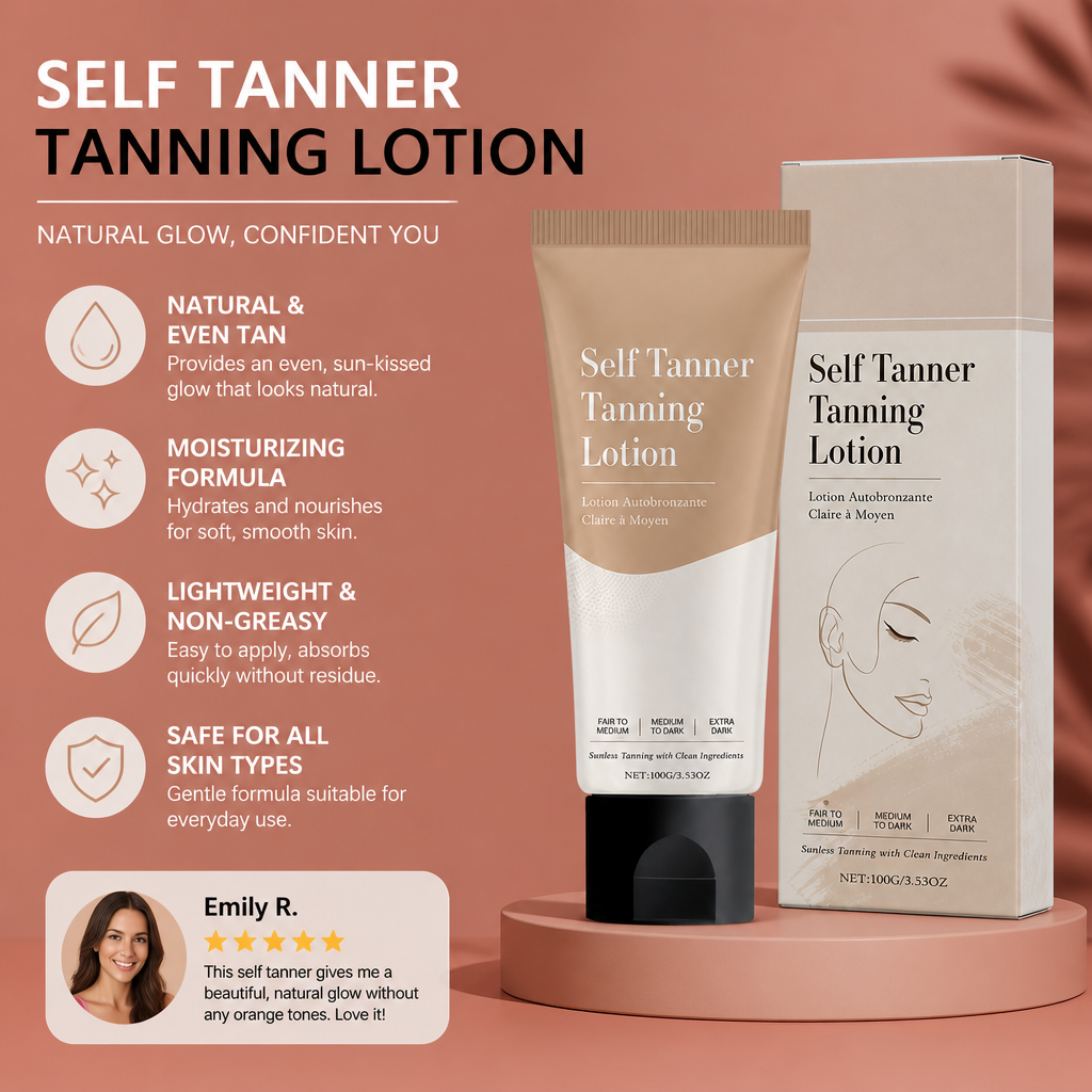 Self-Tanning Lotion – Hydrating Formula For A Natural Golden Glow