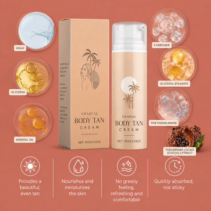 Self-Tanning Body Cream – Hydrating Formula For A Natural Bronze Glow