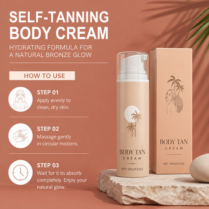 Self-Tanning Body Cream – Hydrating Formula For A Natural Bronze Glow