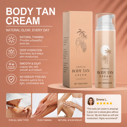 Self-Tanning Body Cream – Hydrating Formula For A Natural Bronze Glow