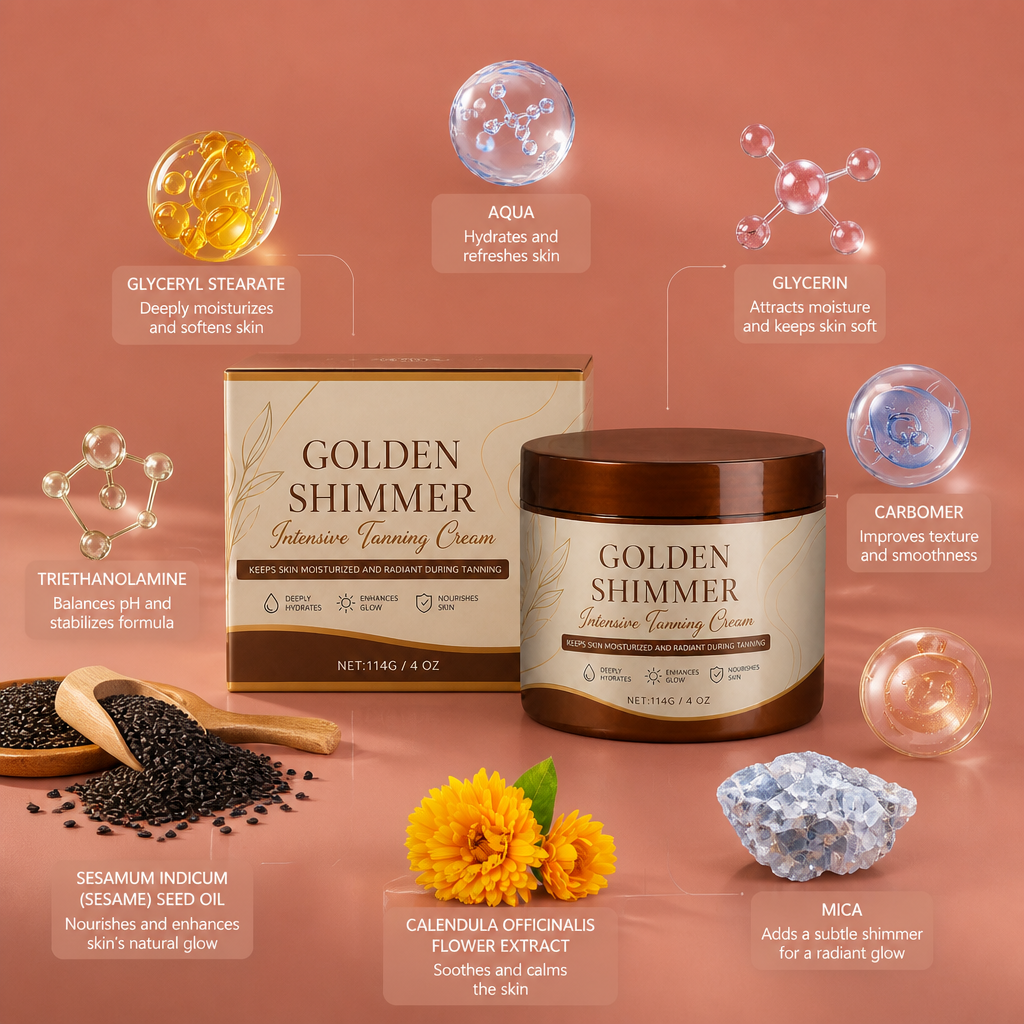Golden Shimmer Self-Tanning Cream – Bronze Glow With Moisture Care