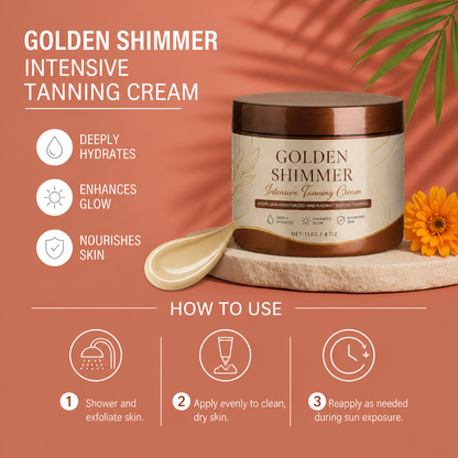Golden Shimmer Self-Tanning Cream – Bronze Glow With Moisture Care