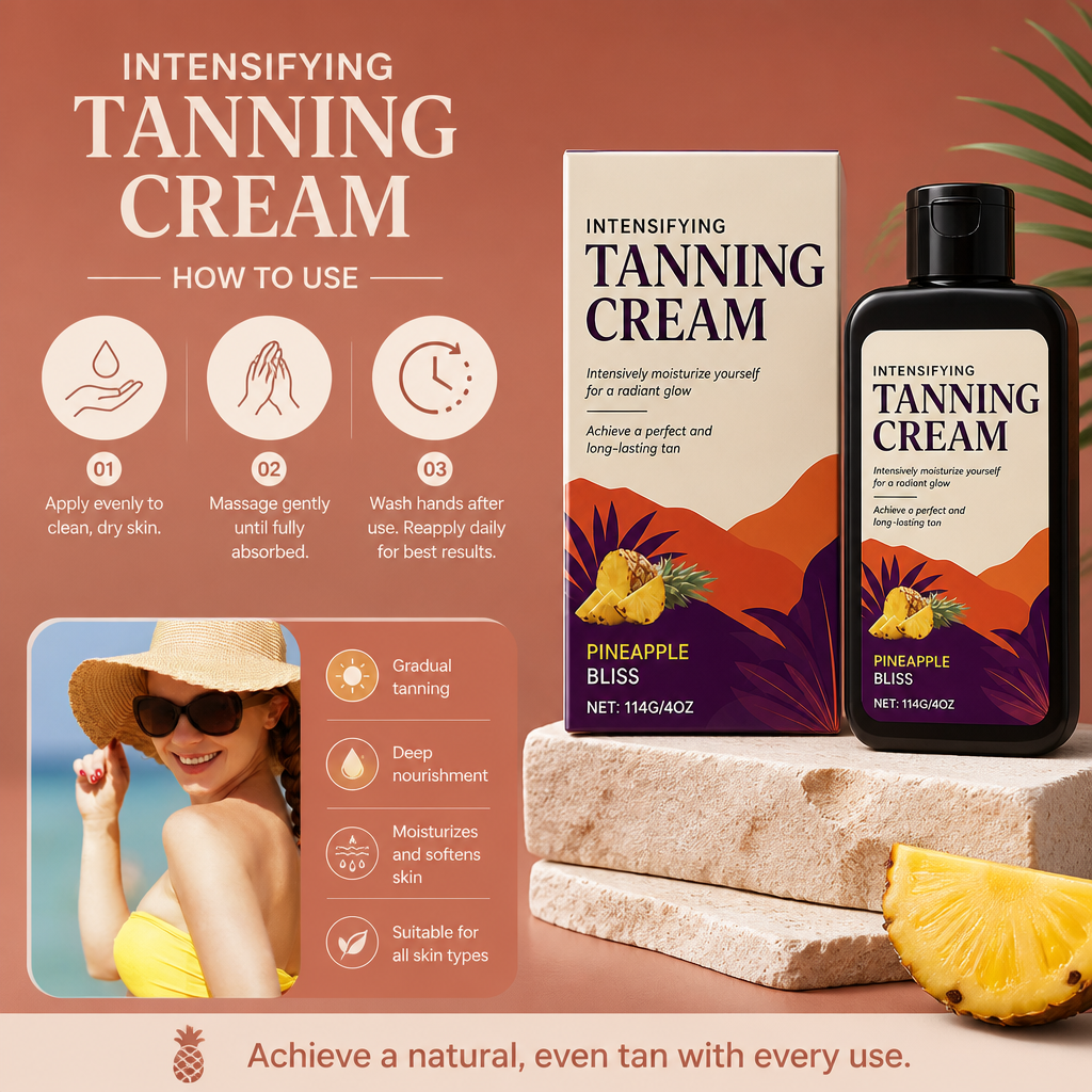 Intensifying Self-Tanning Cream – Gradual Bronze Glow With Moisture Care