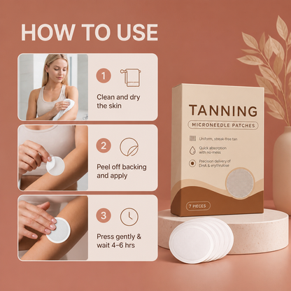 Microneedle Self-Tanning Patch – Natural Bronze Glow With Moisture Care