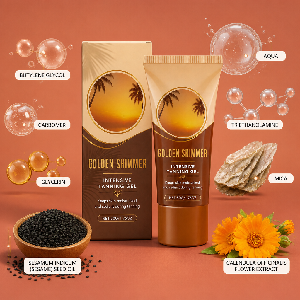 Golden Shimmer Tanning Gel – Bronze Glow With Moisturizing Care