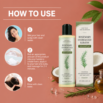 Keratin Hair Strengthening Shampoo – Nourishing Formula For Fuller Looking Hair