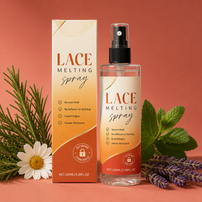 Lace Melting Spray – Strong Hold Formula For Natural Wig Styling