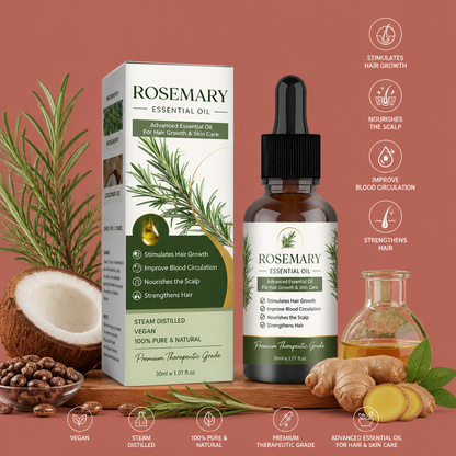 Rosemary & Ginger Hair Care Oil – Nourishing Formula For Stronger-Looking Hair