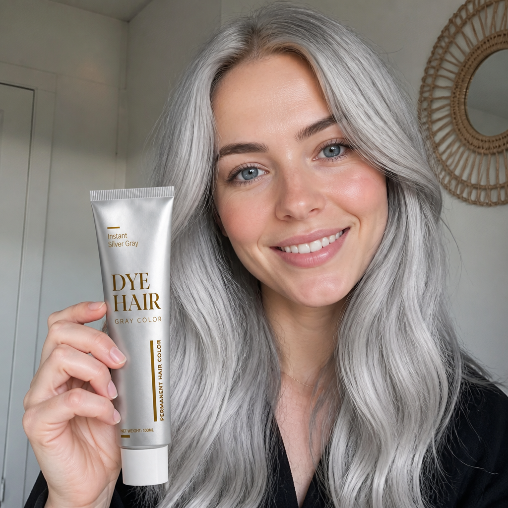Silver Blonde Hair Dye Cream – Long-Lasting Cool Tone Color Treatment