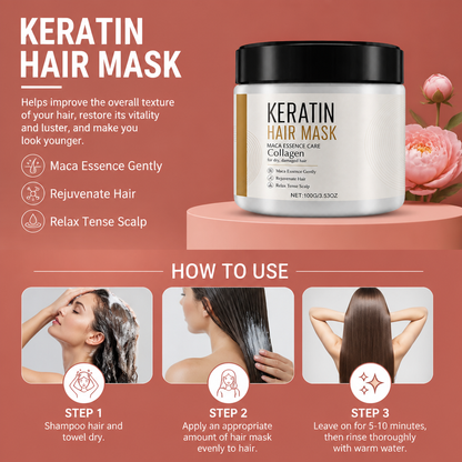 Keratin Hair Mask – Deep Conditioning Formula For Smooth, Glossy Hair