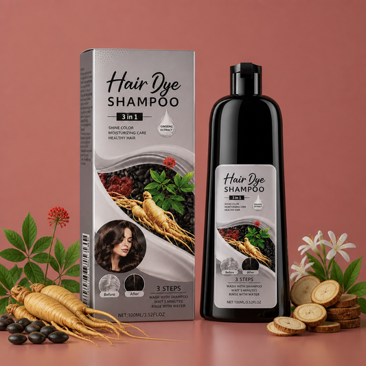 Black Hair Dye Shampoo – Easy Color Refresh For Natural-Looking Dark Hair