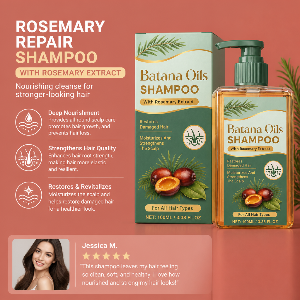 Rosemary Repair Shampoo – Nourishing Cleanse For Stronger-Looking Hair