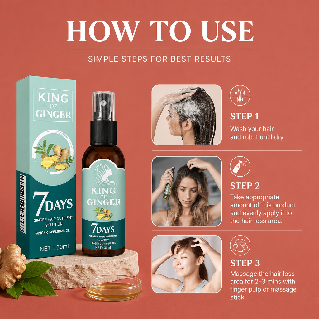 Ginger Scalp Nourishing Oil – Botanical Care For Healthy-Looking Hair