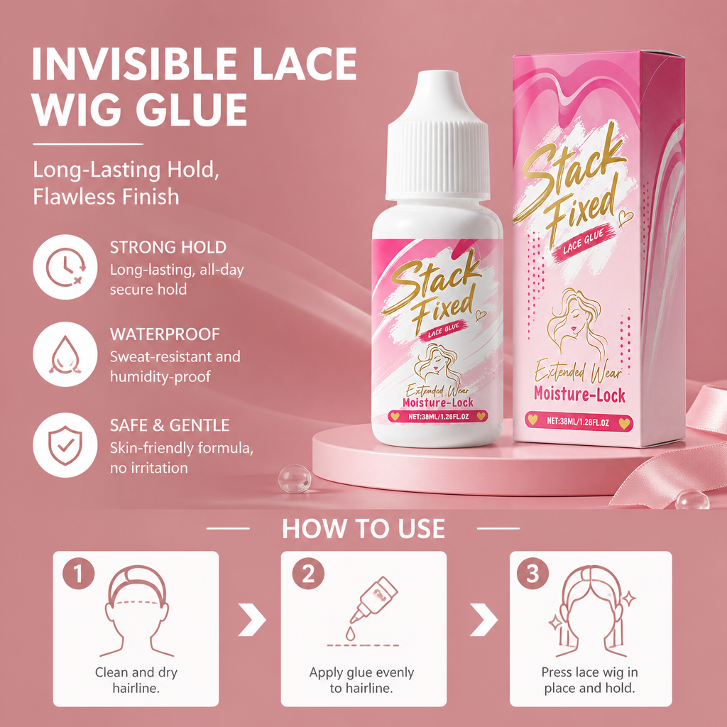 Invisible Lace Wig Glue – Long-Lasting Hair Adhesive For Secure Styling