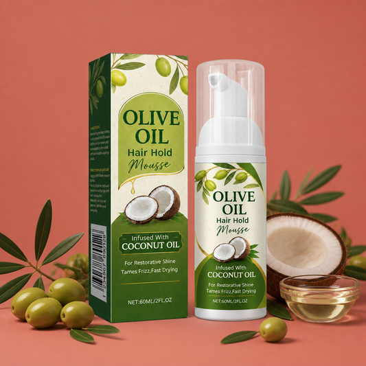 Olive Oil Hair Hold Mousse – Lightweight Styling And Nourishing Formula