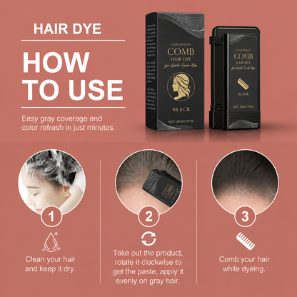Instant Hair Root Touch-Up Dye Stick – Easy Gray Coverage And Color Refresh