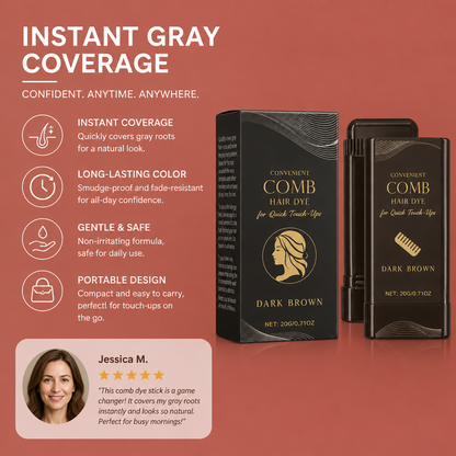 Instant Hair Root Touch-Up Dye Stick – Easy Gray Coverage And Color Refresh