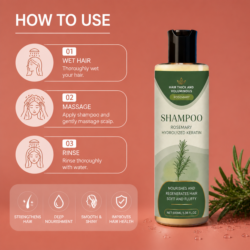 Hydrolyzed Keratin Strengthening Shampoo – Smooth And Shiny Hair Care