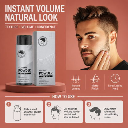 Volumizing Hair Styling Powder – Instant Texture And Fuller-Looking Hair