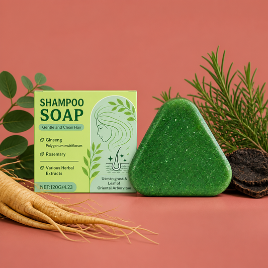 Ginseng Herbal Shampoo Bar – Nourishing Solid Cleanser For Fuller-Looking Hair