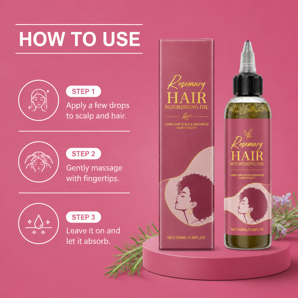 Rosemary Hair Nourishing Oil For Smooth, Hydrated Hair