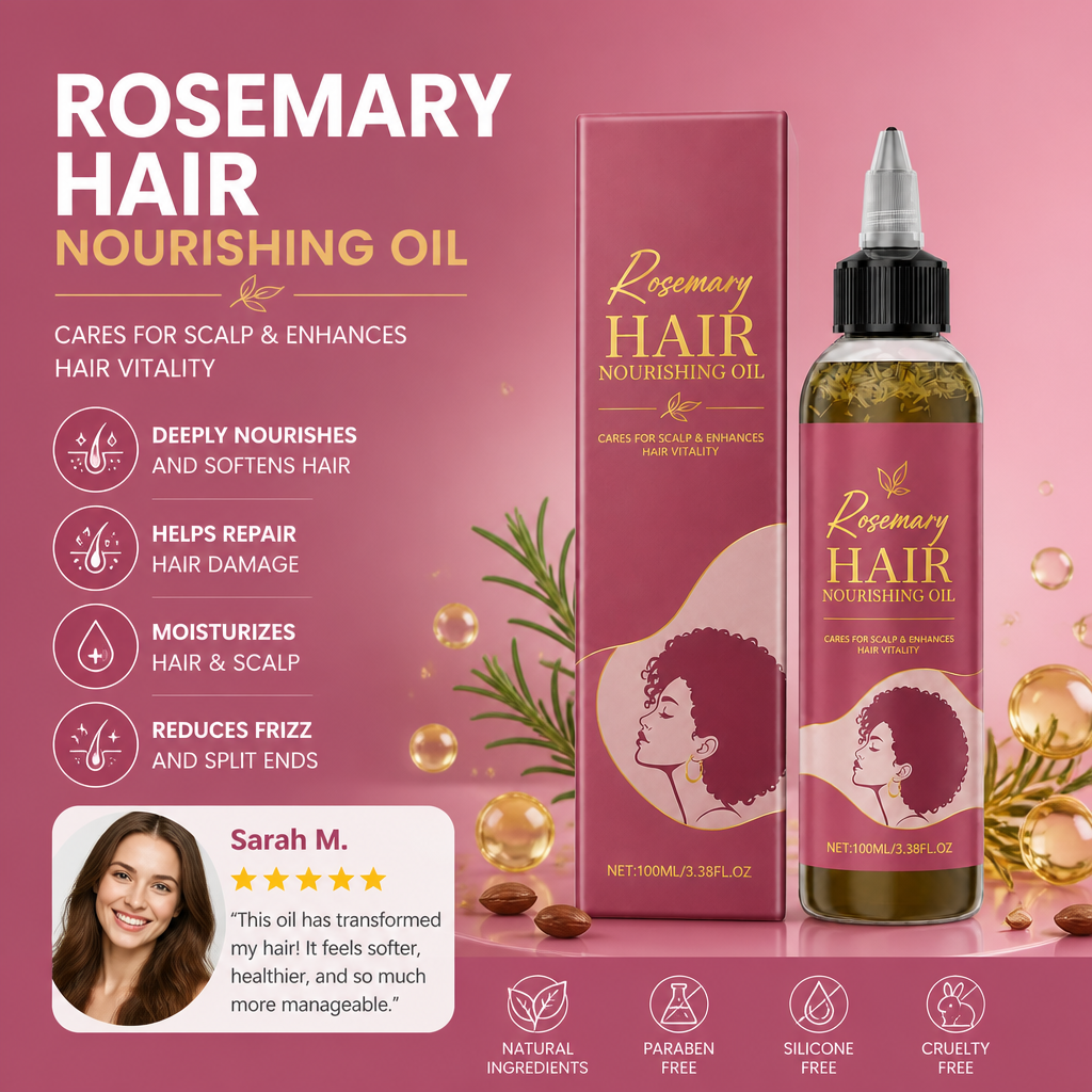 Rosemary Hair Nourishing Oil For Smooth, Hydrated Hair