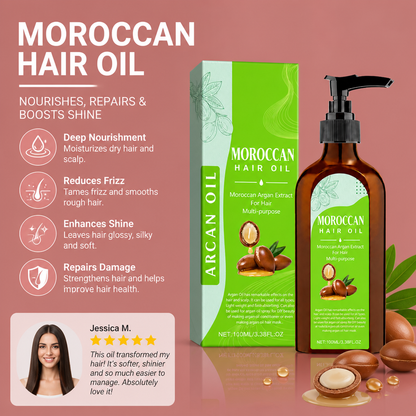 Moroccan Hair Oil For Nourished And Smooth Looking Hair