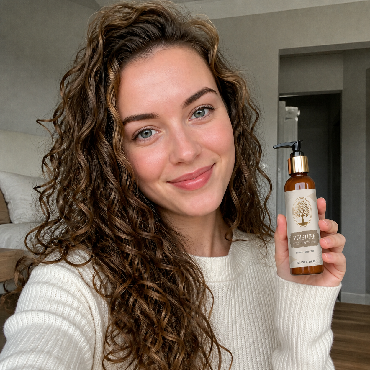 Curl Defining Hair Cream – Smooth Styling Formula For Soft Defined Hair