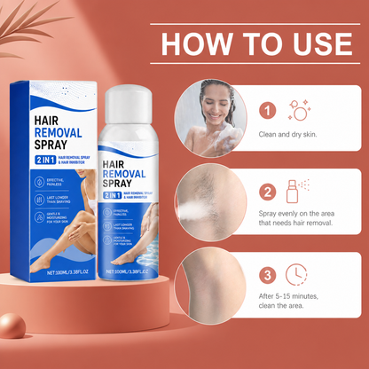 Gentle Hair Removal Spray – Smooth Skin Care Formula With Fresh Fragrance