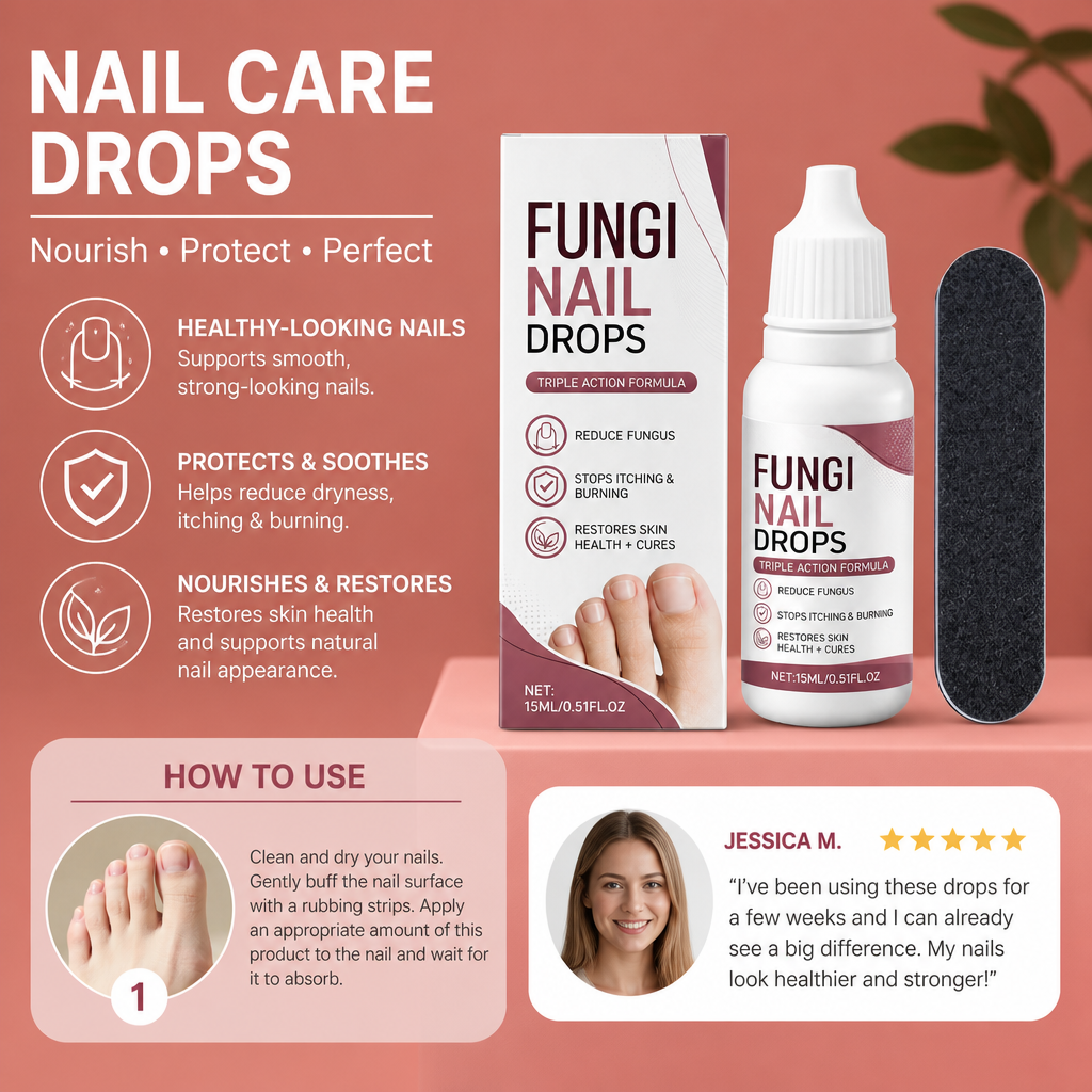 Nail Care Drops – Nourishing Formula For Smooth-Looking Nails