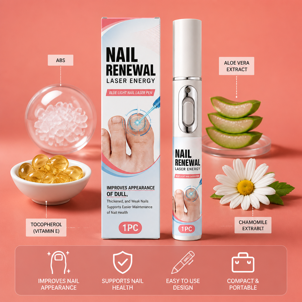Blue Light Nail Care Pen – Compact Tool For Nail Maintenance