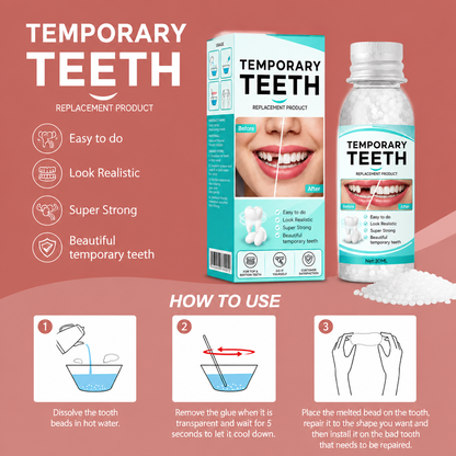 Temporary Tooth Repair Beads – Moldable Dental Filling Solution