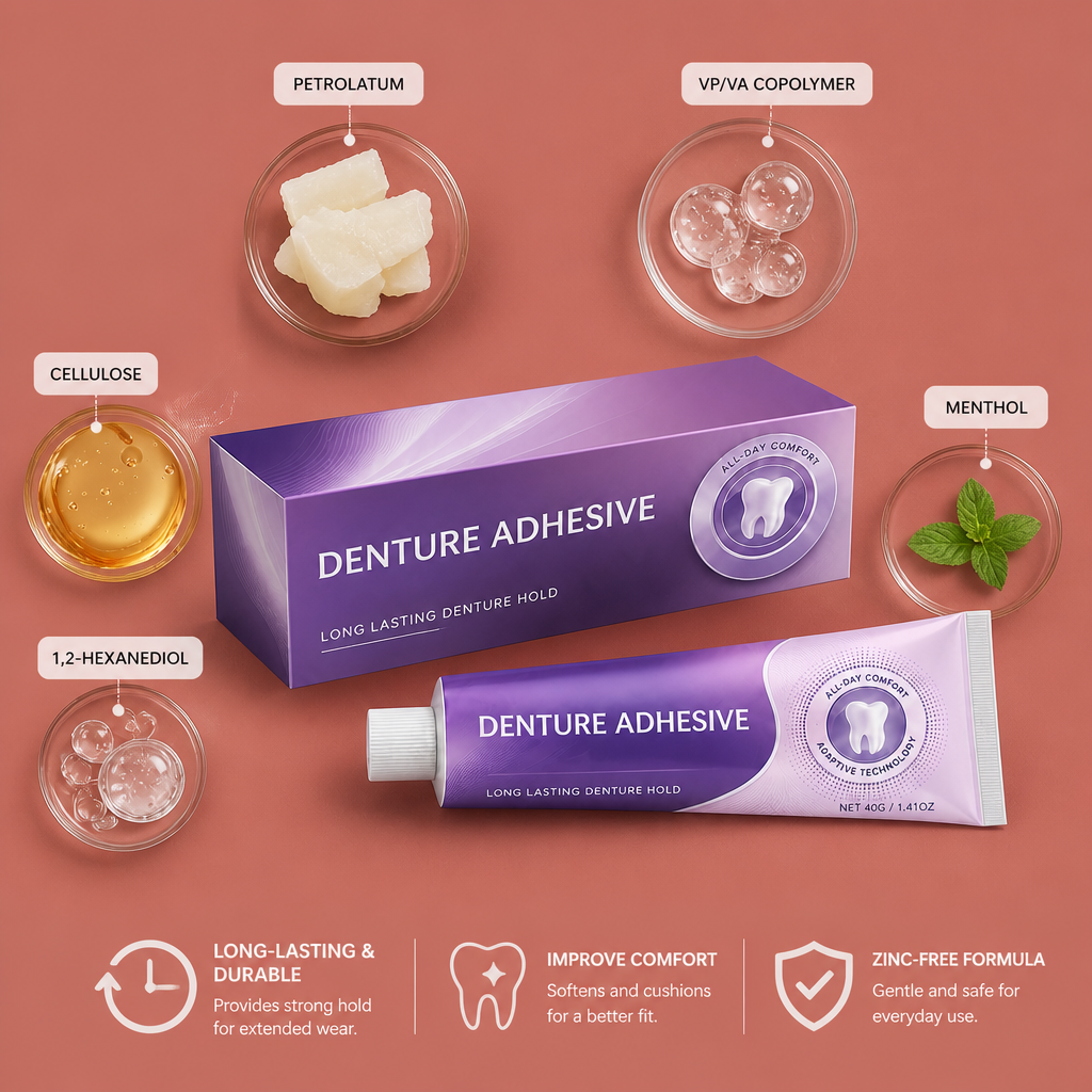 Denture Adhesive Cream – Long-Lasting Hold For Comfortable Wear
